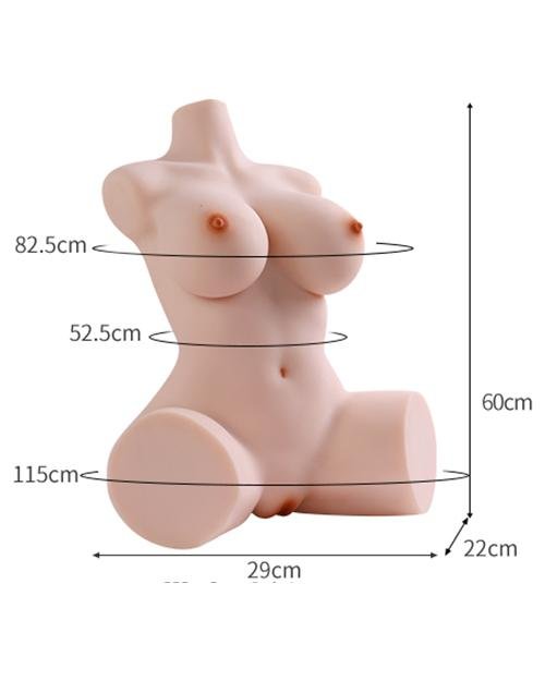 ตุ๊กตายางครึ่งท่อน TPE ท่าอ้าขา 60cm
