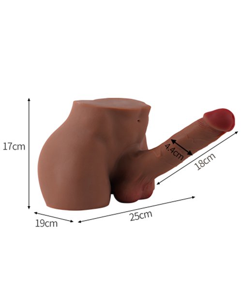 ตุ๊กตายางครึ่งท่อนผู้ชาย หุ่นล้ำ Dildo สมจริง รุ่น M2
