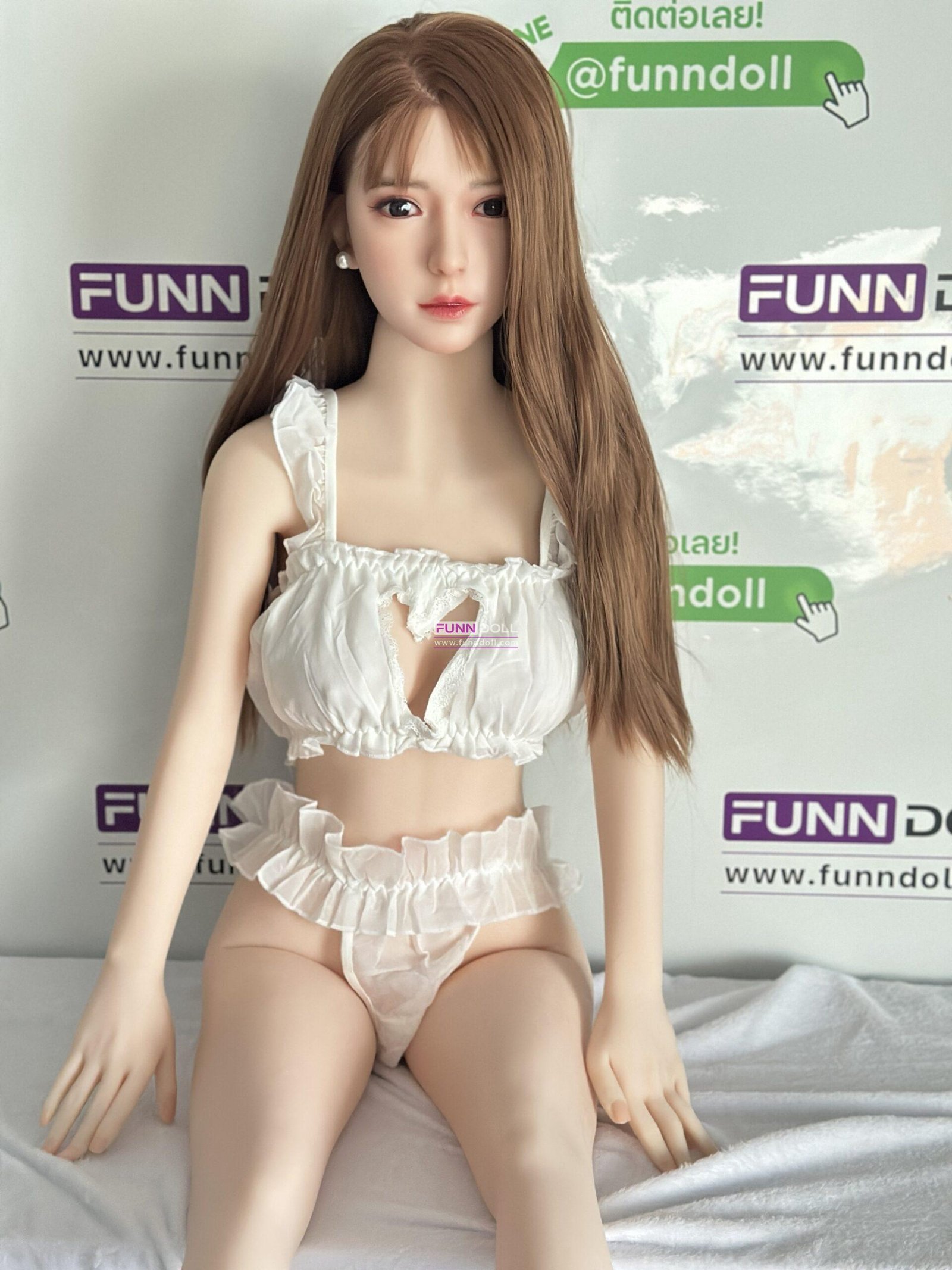 ตุ๊กตายางพร้อมส่ง หัวซิลิโคน 148cm น้องฟรีย่า หน้าอกเล็ก - Image 17