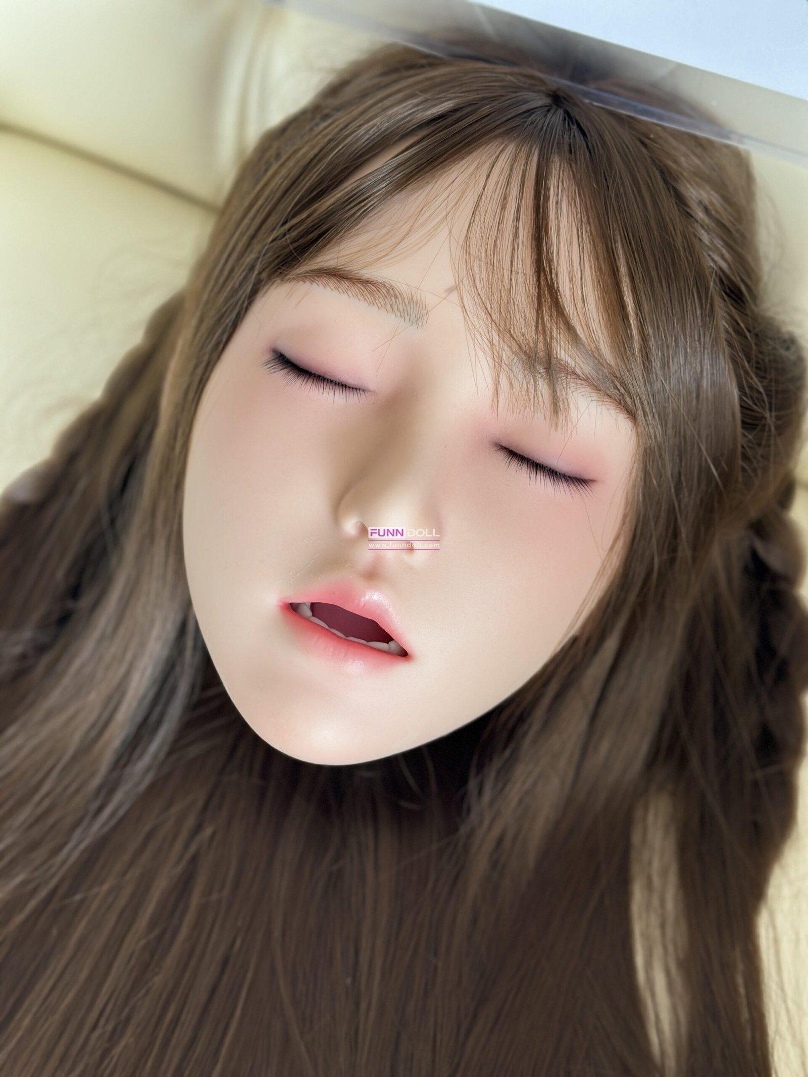 หัวตุ๊กตายางพร้อมส่ง หัวซิลิโคนปลูกผม มีช่องปาก เพดาน ฟัน ลิ้น น้องปุยฝ้าย สั่งหัวเพิ่มเติมแอดไลน์ - Image 9