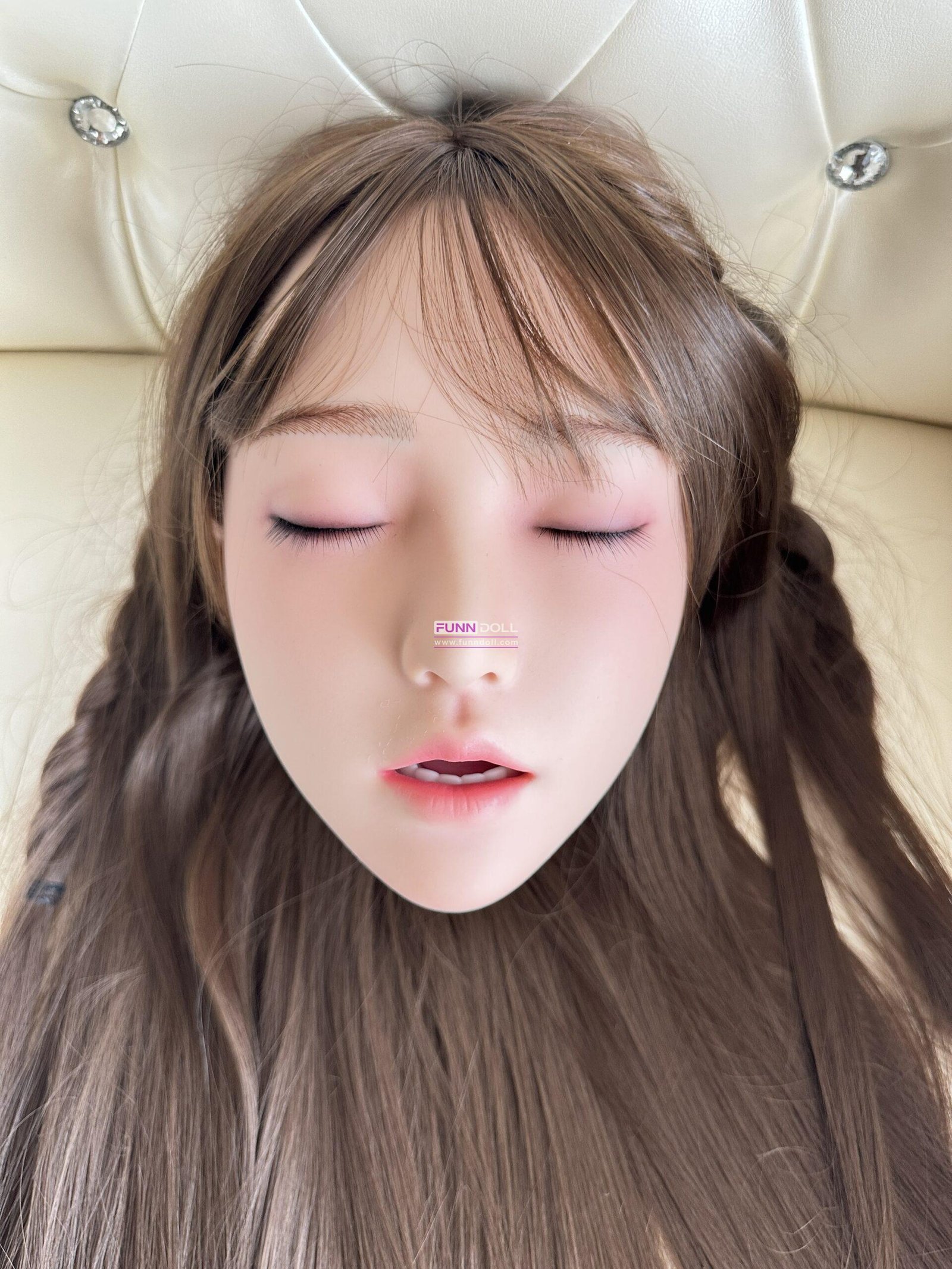 หัวตุ๊กตายางพร้อมส่ง หัวซิลิโคนปลูกผม มีช่องปาก เพดาน ฟัน ลิ้น น้องปุยฝ้าย สั่งหัวเพิ่มเติมแอดไลน์ - Image 3