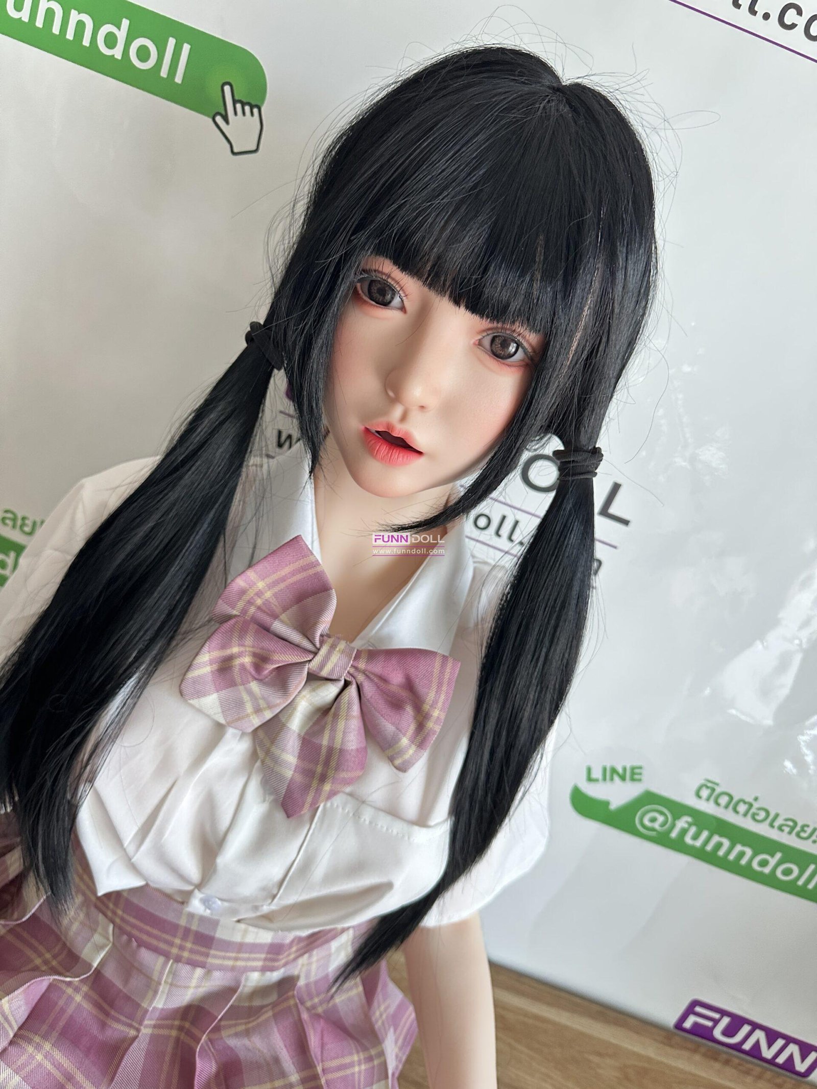 ตุ๊กตายางพร้อมส่ง หัวซิลิโคน 135cm. น้องโตเกียว มีช่องปาก - Image 2