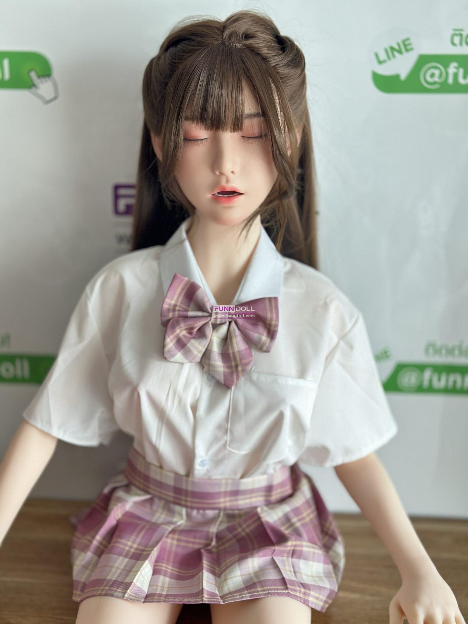 ตุ๊กตายางพร้อมส่ง หัวซิลิโคน 135cm. น้องปุยฝ้าย มีช่องปาก - Image 13